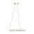 Lampa wisząca ATHESA ZŁOTA/GOLD MD3169-1-3GT - Zuma Line