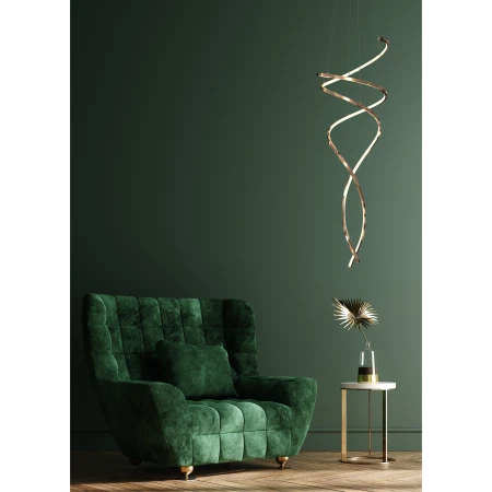 Lampa wisząca COCO ZŁOTA/GOLD MD3127-2M-3GT - Zuma Line