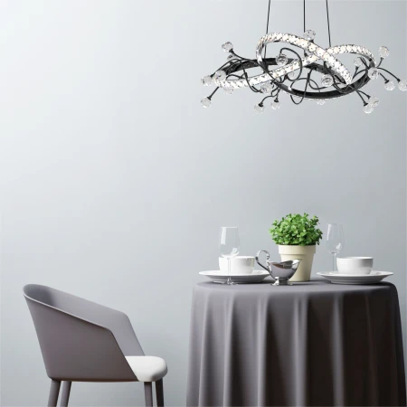 Lampa wisząca MAIA CZARNA/BLACK MD3481-1S-3BCT - Zuma Line