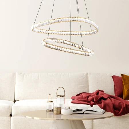 Lampa wisząca ATHESA ZŁOTA/GOLD MD3169-2-3GT - Zuma Line