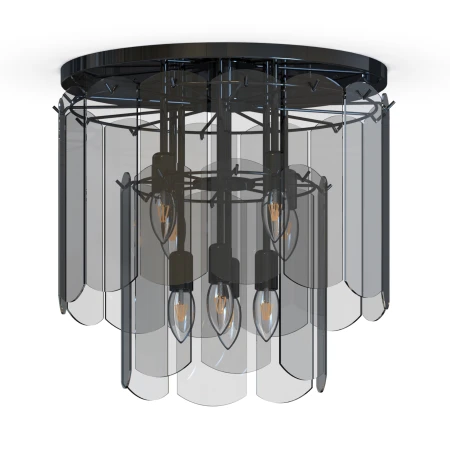 Lampa sufitowa NIRA CZARNA/BLACK MX3523-8M-EBCN - Zuma Line