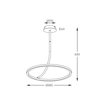 Lampa sufitowa CORIT CZARNA/BLACK E82907-01 -  - Zuma Line