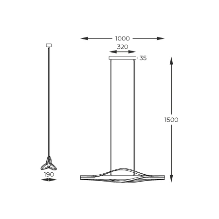Lampa wisząca BAEZ CZARNA+DREWNO/BLACK+WOOD P230857003 - Zuma Line