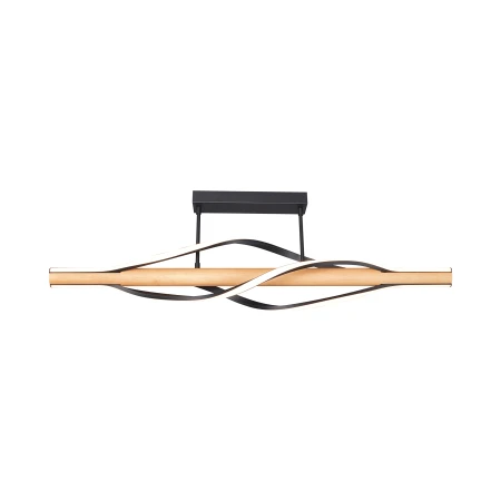 Lampa sufitowa BAEZ CZARNA+DREWNO/BLACK+WOOD C230857003 - Zuma Line