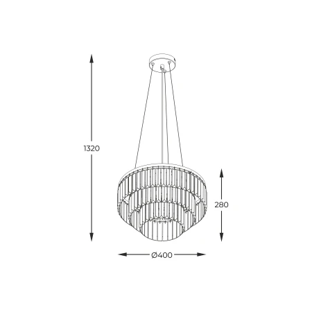 Lampa wisząca TIFANNY ZŁOTA/GOLD P17127-4-1GD  - Zuma Line