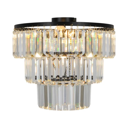 Lampa sufitowa TIFANNY CZARNA/BLACK P17127-4-BK - Zuma Line