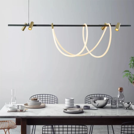 Lampa wisząca BALBO ZŁOTA-CZARNA/GOLD-BLACK  2200277L - Zuma Line