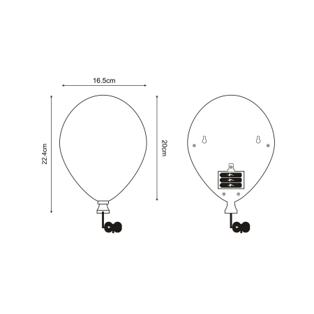 Kinkiet BALLOON BIAŁY/WHITE 84454-WH - Zuma Line