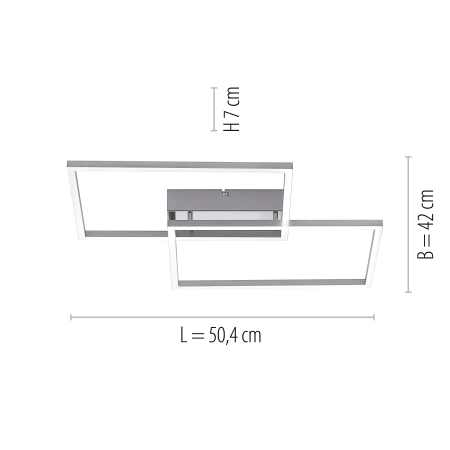 Lampa sufitowa na pilota IVEN 14018-55 - Paul Neuhaus