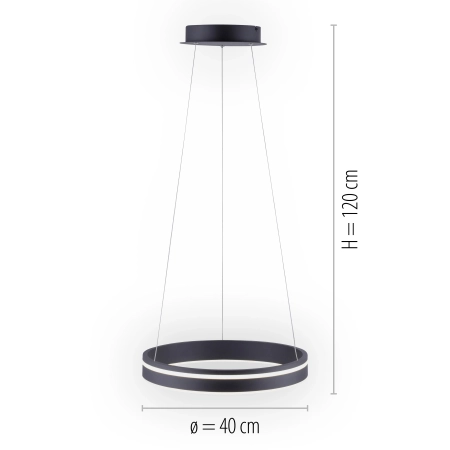 Lampa wisząca na pilota i aplikację smart Q-VITO 8410-13 - Paul Neuhaus