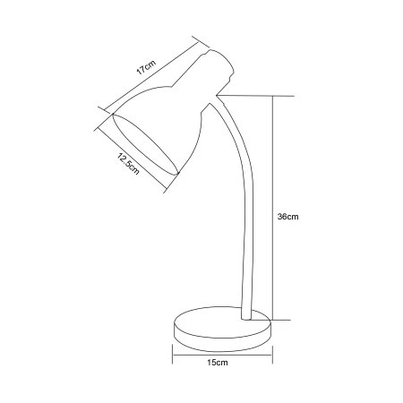 Lampa biurkowa CZARNA/BLACK SM-W02-BL - Zuma Line