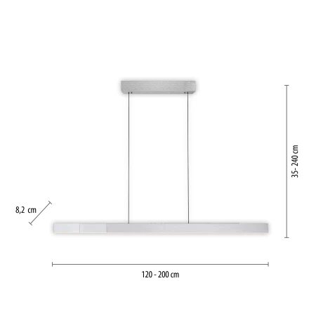 Lampa wisząca PURE MOTO-RISE 2545-95 - Paul Neuhaus