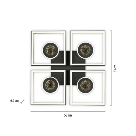 Lampa sufitowa TRAFORO 6855-18 - Paul Neuhaus