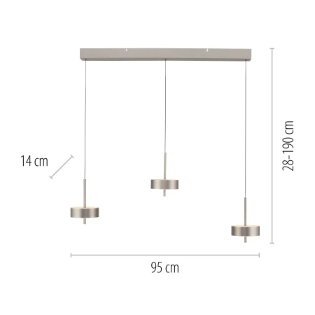 Lampa wisząca Q-ROTATE 2248-95 - Paul Neuhaus
