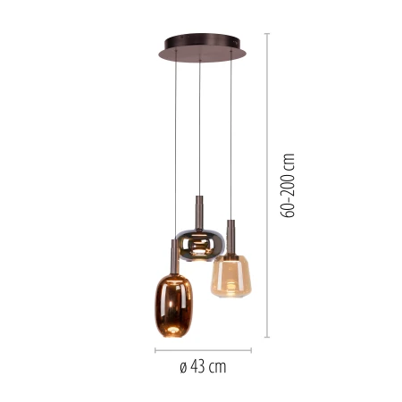 Lampa wisząca IRIDES 2679-70 - Paul Neuhaus