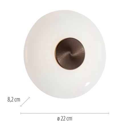 Kinkiet / Lampa sufitowa PURE VITRUM 6082-34 - Paul Neuhaus