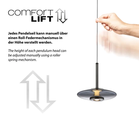 Lampa wisząca PURE VITRUM 2053-15 - Paul Neuhaus