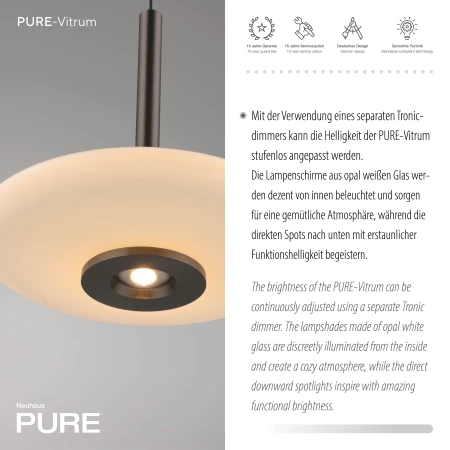 Lampa wisząca PURE VITRUM 2083-34 - Paul Neuhaus