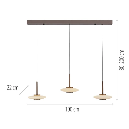 Lampa wisząca PURE VITRUM 2083-34 - Paul Neuhaus