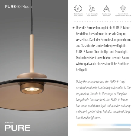 Lampa wisząca PURE E-MOON 2195-97 - Paul Neuhaus