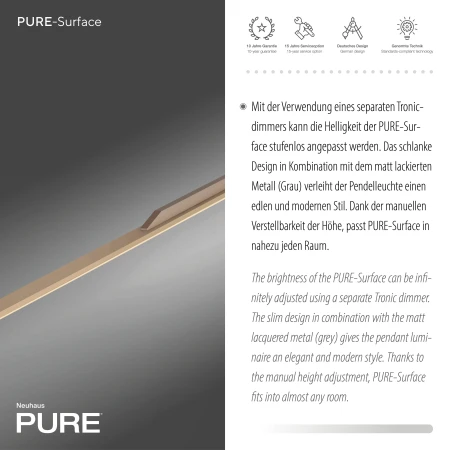 Lampa wisząca PURE SURFACE 2302-97 - Paul Neuhaus