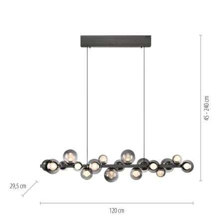 Lampa wisząca PURE E-POPUP 2557-15 - Paul Neuhaus