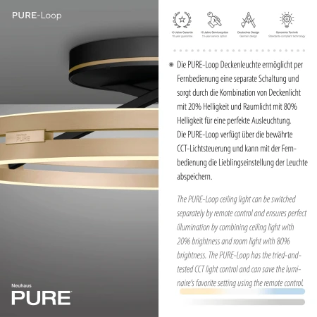 Lampa sufitowa PURE LOOP 6552-68 - Paul Neuhaus