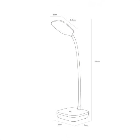 Lampa biurkowa czarna 1961-BK - Zuma Line