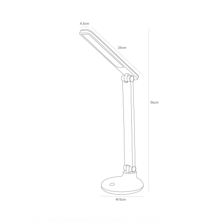 Lampa biurkowa czarna 1913-BK - Zuma Line