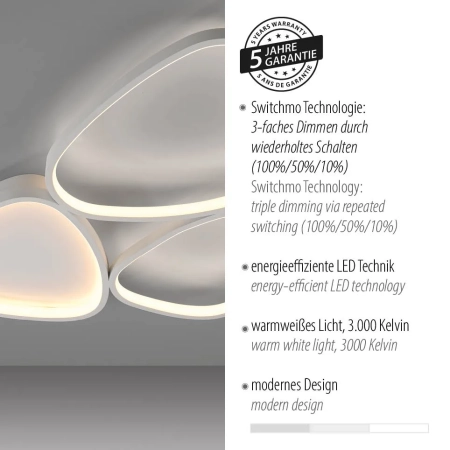 Lampa sufitowa PEBBLES 14049-16 - Paul Neuhaus