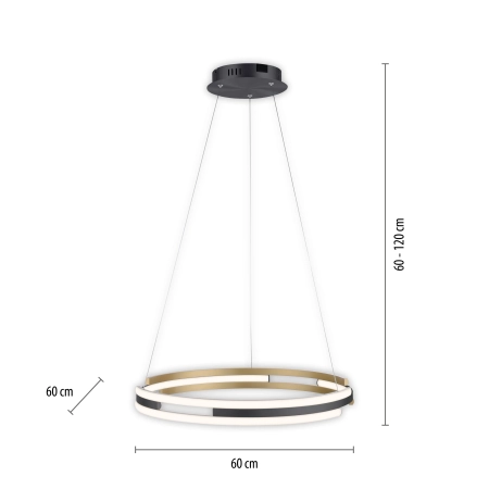 Lampa wisząca na pilota i aplikację smart Q-BELUGA 2051-60 - Paul Neuhaus
