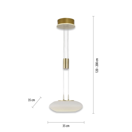 Lampa wisząca na pilota i aplikację smart Q-ETIENNE 2075-60 - Paul Neuhaus