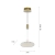 Lampa wisząca na pilota i aplikację smart Q-ETIENNE 2075-60 - Paul Neuhaus