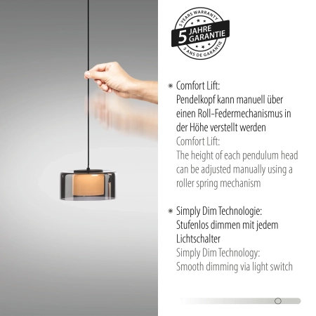 Lampa wisząca RIKA 2113-18 - Paul Neuhaus