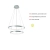 Lampa wisząca CIRCLE srebrna 11525-21 - Zuma Line