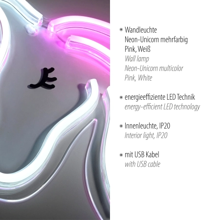 Kinkiet NEON-UNICORN 85025-70 - Paul Neuhaus