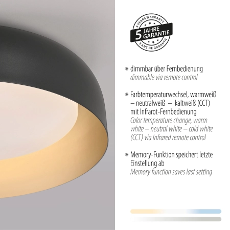 Lampa sufitowa OSKO 14215-18 - Paul Neuhaus