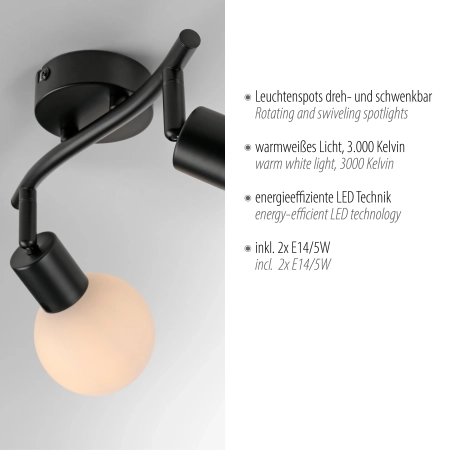 Lampa sufitowa LOKI 12151-18 - Paul Neuhaus
