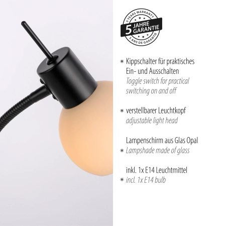 Lampa stołowa LOKI 12156-18 - Paul Neuhaus