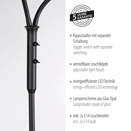 Lampa podłogowa LOKI 12158-18 - Paul Neuhaus