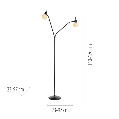Lampa podłogowa LOKI 12158-18 - Paul Neuhaus