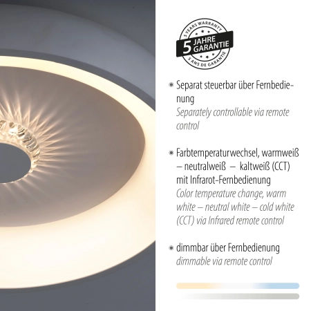 Lampa sufitowa na pilota  VERTIGO 14384-16 - Paul Neuhaus