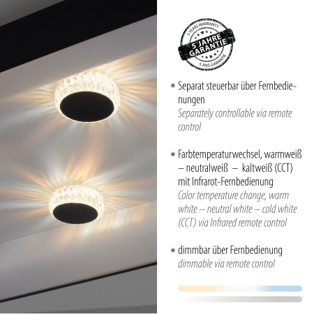 Lampa sufitowa na pilota  VERTIGO 14385-18 - Paul Neuhaus