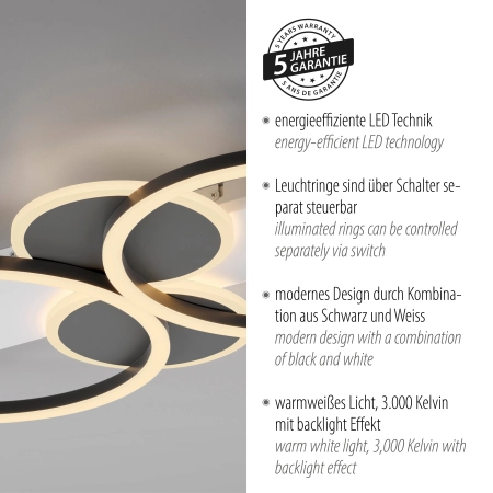 Lampa sufitowa TROOPER 14552-16 - Paul Neuhaus