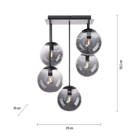 Lampa sufitowa BIG WIDOW 14602-18 - Paul Neuhaus