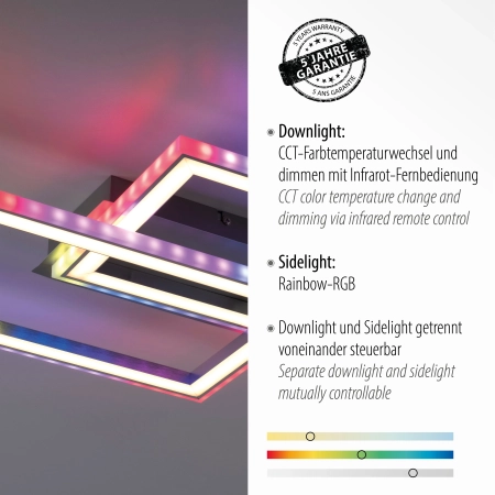Lampa sufitowa LED na pilota do salonu FELIX60 14635-55 - Paul Neuhaus