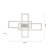 Lampa sufitowa LED na pilota do salonu FELIX60 14637-55 - Paul Neuhaus