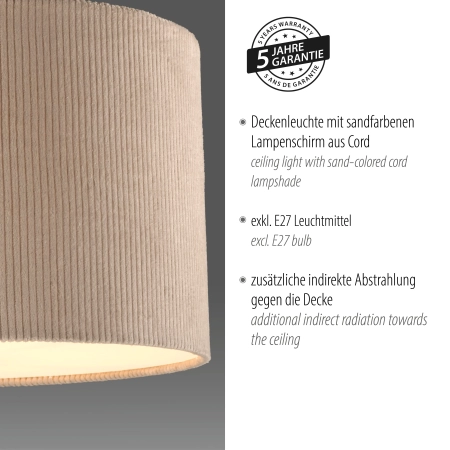 Lampa sufitowa GREEN DURO 14891-39 - Paul Neuhaus