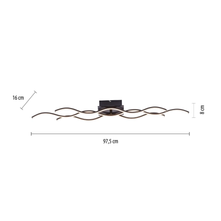 Lampa sufitowa WAVE 15166-18 - Paul Neuhaus