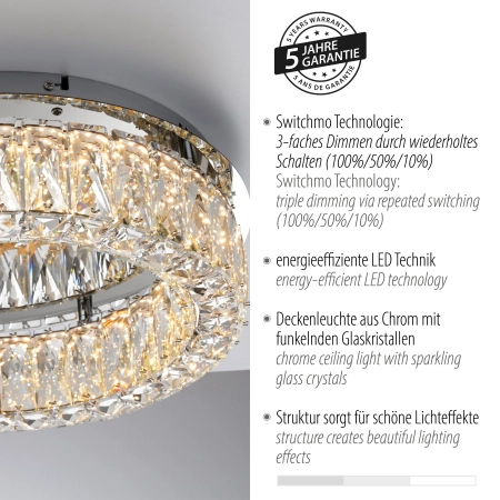 Lampa sufitowa KULUNKA 15204-17 - Paul Neuhaus